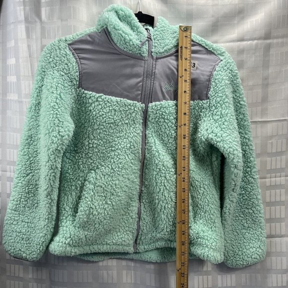 Weatherproof Girl's Green Jacket Hoodie Outerwear Size M 10-12 - Picture 11 of 16